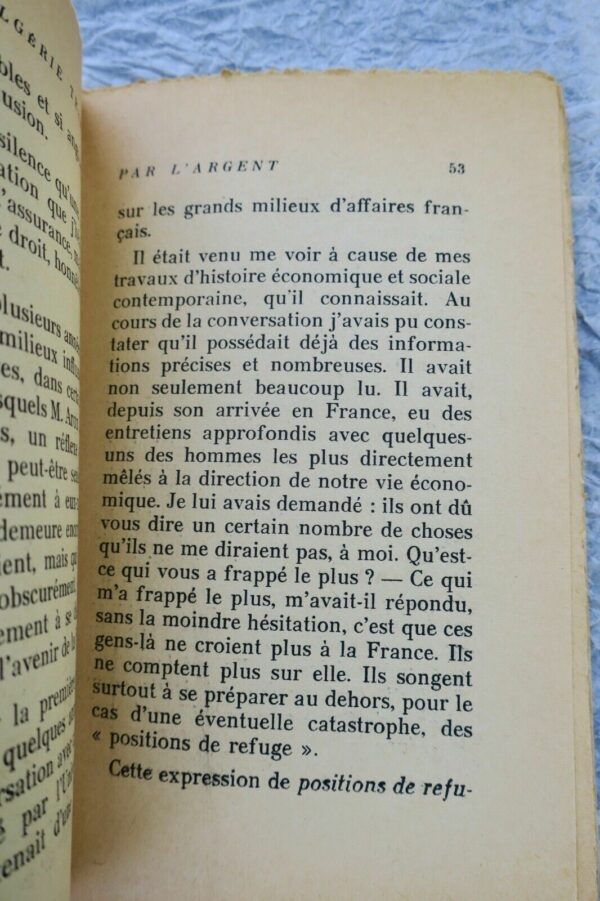 Algérie trahie par l'argent. Réponse à M. Raymond Aron 1957 – Image 4