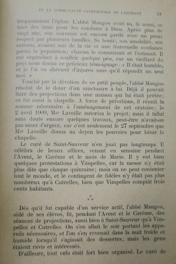 Aux temps héroïques de l'apostolat des campagnes. Le Chanoine Mangou 1934 – Image 4