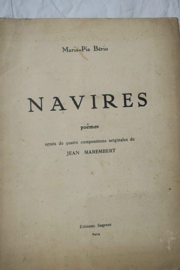 BERIO MAREMBERT Navires. Poëmes + dédicace – Image 3