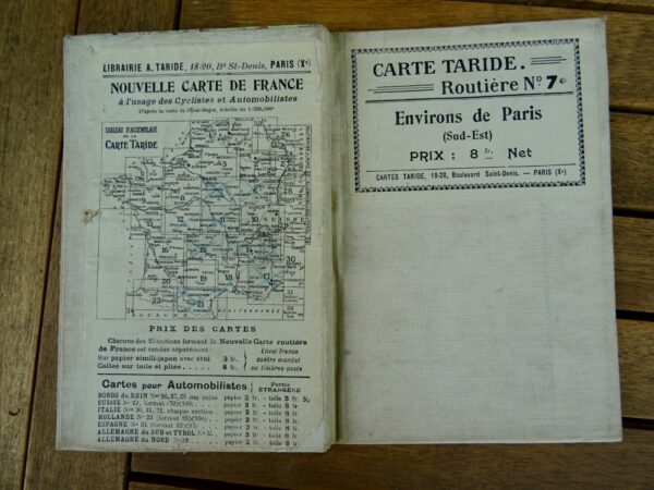 Carte Routiere No. 7: Environs de Paris Section Sud Est. Taride – Image 3