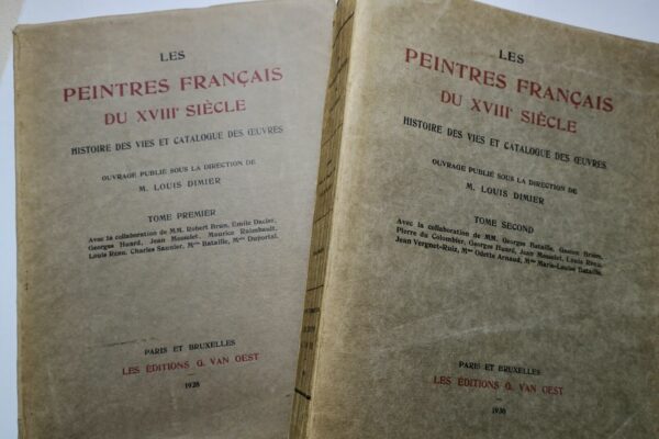 DIMIER Les peintres français du XVIIIe siècle 1928 – Image 3