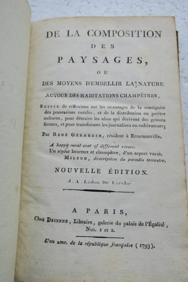 De la composition des paysages + manuel soigner les abeilles 1793 – Image 10