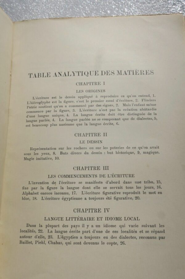 Egypte NAVILLE L'écriture égyptienne. Essai sur l'origine et la formation.. – Image 7