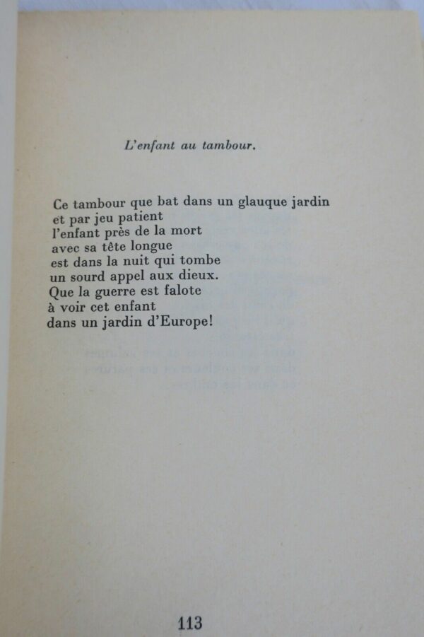 FOLLAIN Jean Poèmes et prose choisis. Gallimard NRF, 1961 – Image 4