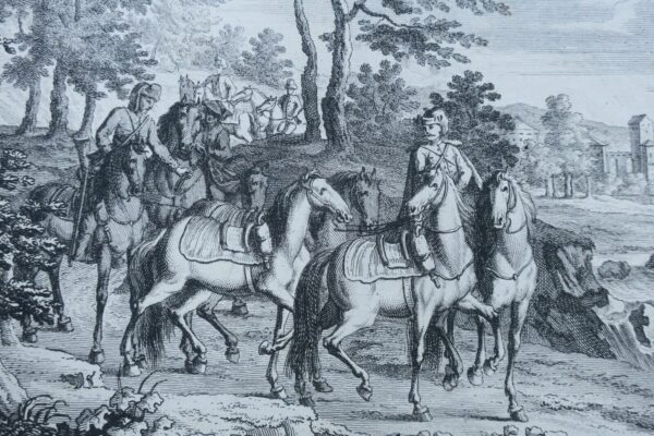 Hussards 32 x 22 cm. gravure sur acier – Image 5