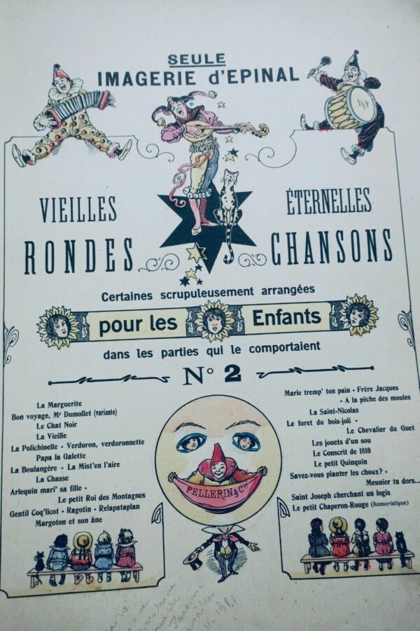 IMAGERIE D'EPINAL  Rondes et chansons (N° 2) Pellerin et Cie – Image 4