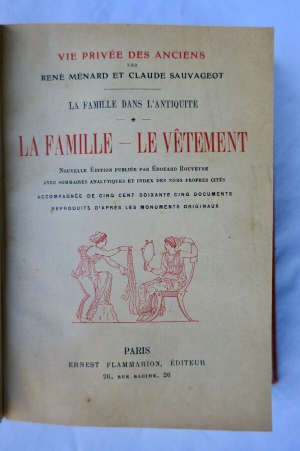 LA FAMILLE DANS L'ANTIQUITE le vêtement – Image 7