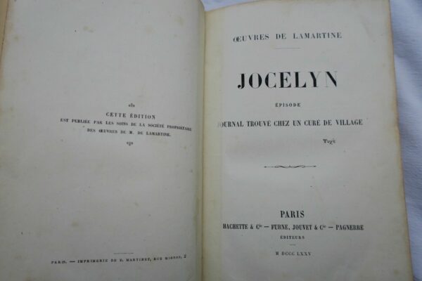 LAMARTINE Jocelyn Journal trouvé chez un curé de village 1875 – Image 7