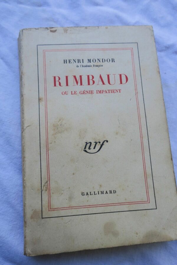 Mondor Rimbaud Ou Le Genie Impatient + Signed – Image 3