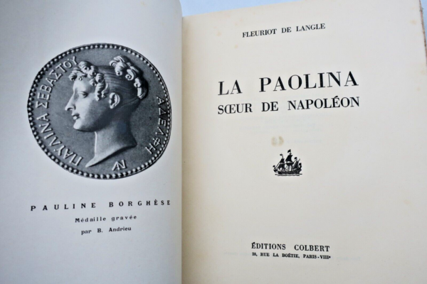 Napoléon Fleuriot de Langle LA PAOLINA, SOEUR DE NAPOLEON