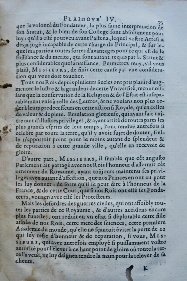 Plaidoyez et Harangues de Monsieur Le Maistre 1660 – Image 8