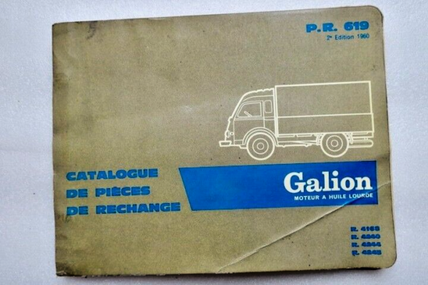 RENAULT Camion léger Galion catalogue de Pieces GALION - GOELETTE