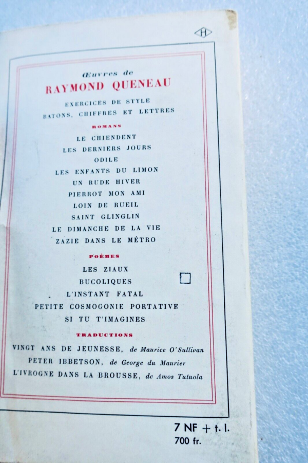 Raymond QUENEAU Zazie dans le métro 1959 – Image 8