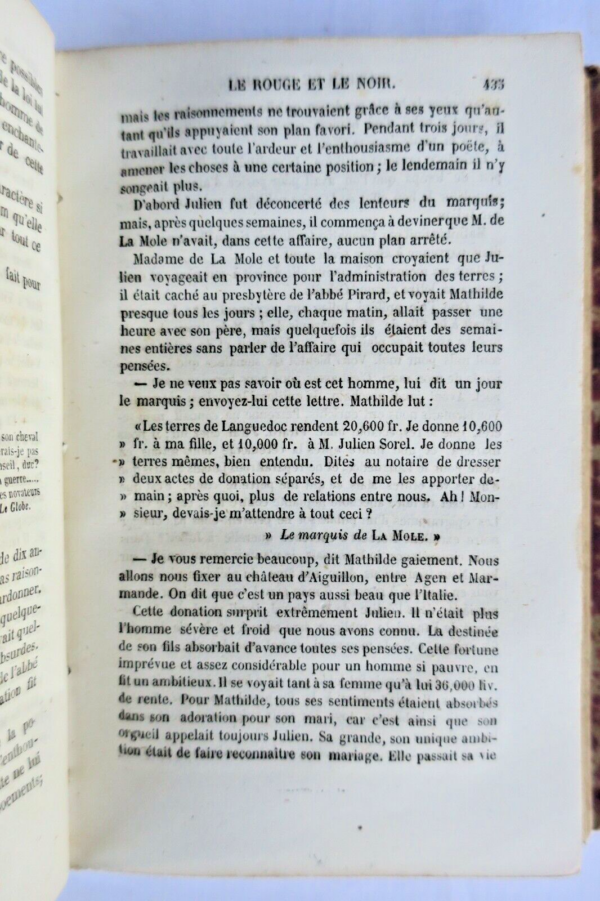 Stendhal LE ROUGE ET LE NOIR Molènes aventures du temps passé – Image 3