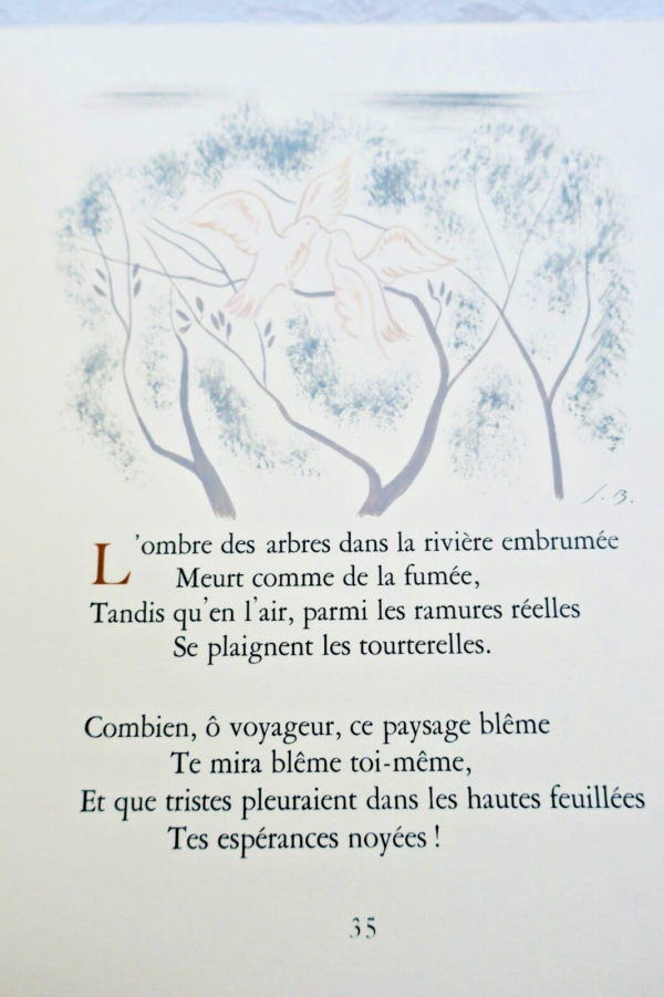 Verlaine  POESIES CHOISIES reliure René KIEFFER illustré par Jean Berque – Image 14