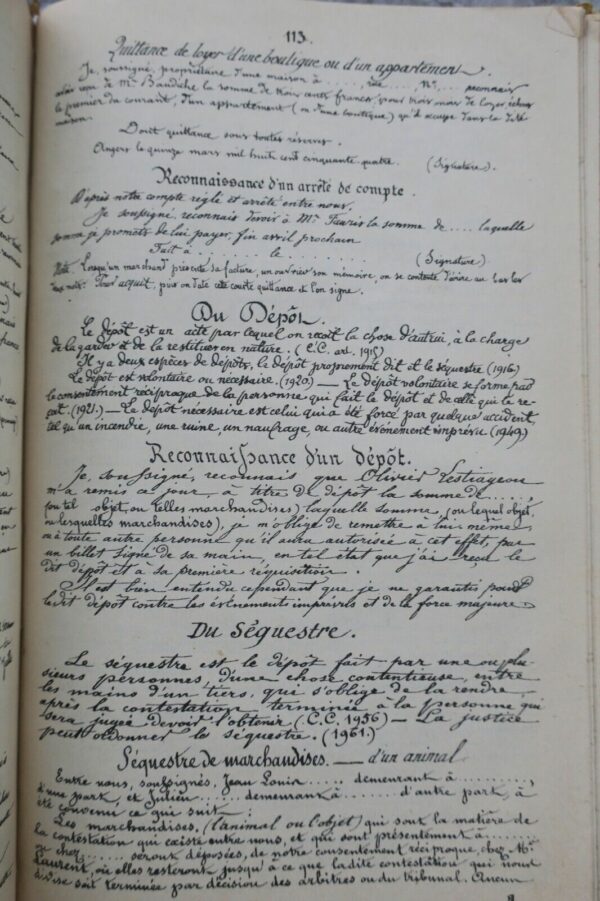 écriture LECTURES MANUSCRITES OU COLLECTION DE PLUS DE 100 ECRITURES – Image 6