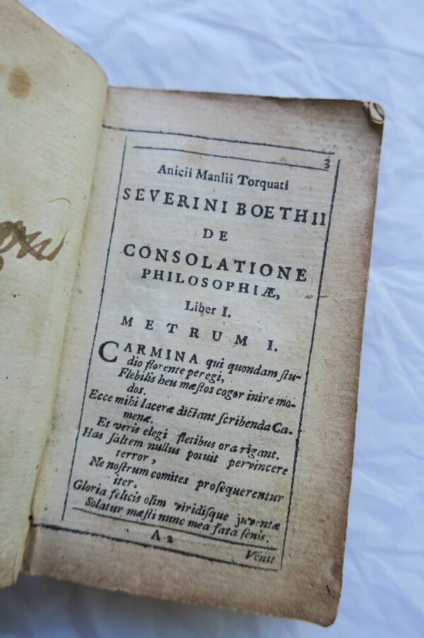 ANICII MANLII Torquati Severini BOETHII de consolatione philosopiae Libri V 1653 – Image 4