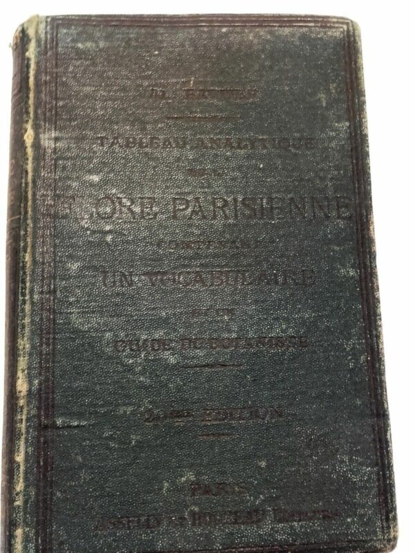 BAUTIER TABLEAU ANALYTIQUE DE LA FLORE PARISIENNE 1885