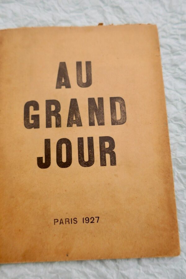 Breton (André) Zum Grand Jour 1927