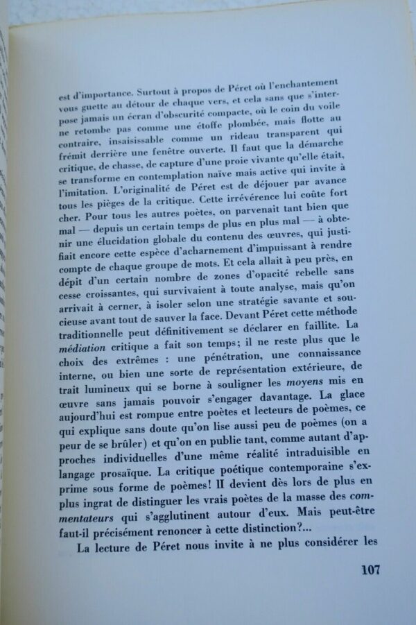 COURTOT CLAUDE INTRODUCTION A LA LECTURE DE BENJAMIN PERET – Image 4