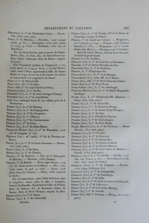 Calvados Dictionnaire topographique du département du Calvados,1883 – Image 4