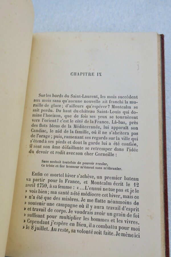 Canada de Bonnechose MONTCALM ET LE CANADA FRANCAIS - ESSAI HISTORIQUE 1886 – Image 4