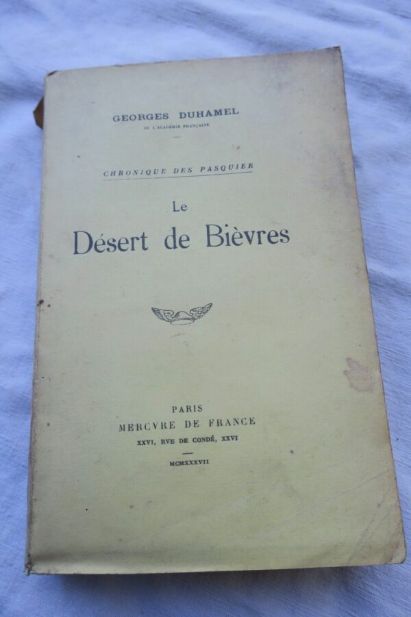 DUHAMEL Georges Le désert de Bièvres + dédicace – Image 3