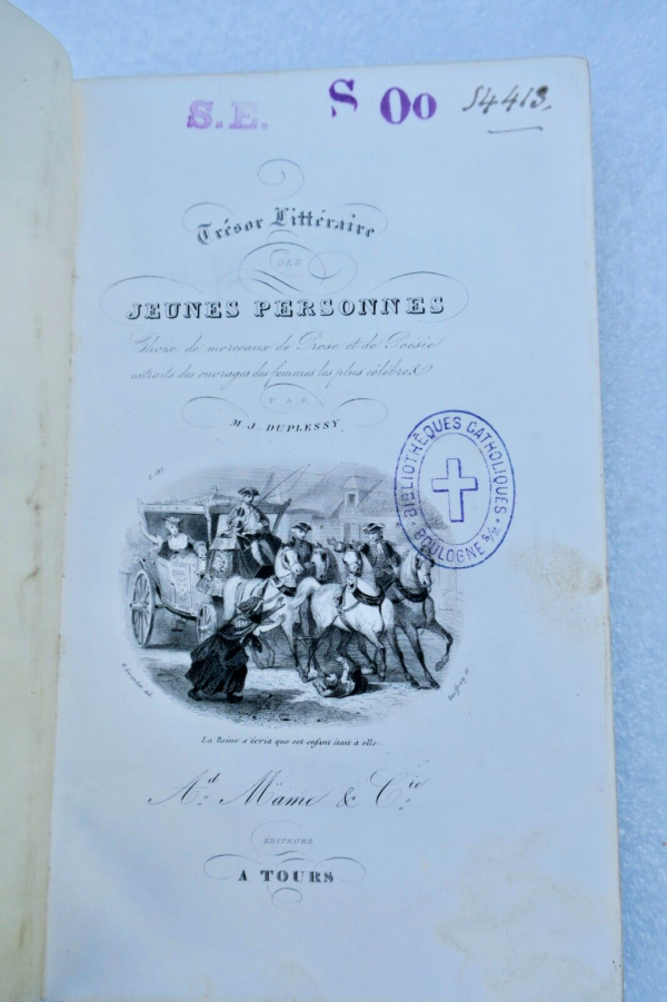 DUPLESSY J. Trésor Littéraire des Jeunes Personnes. Choix de morceaux 1842 – Image 4