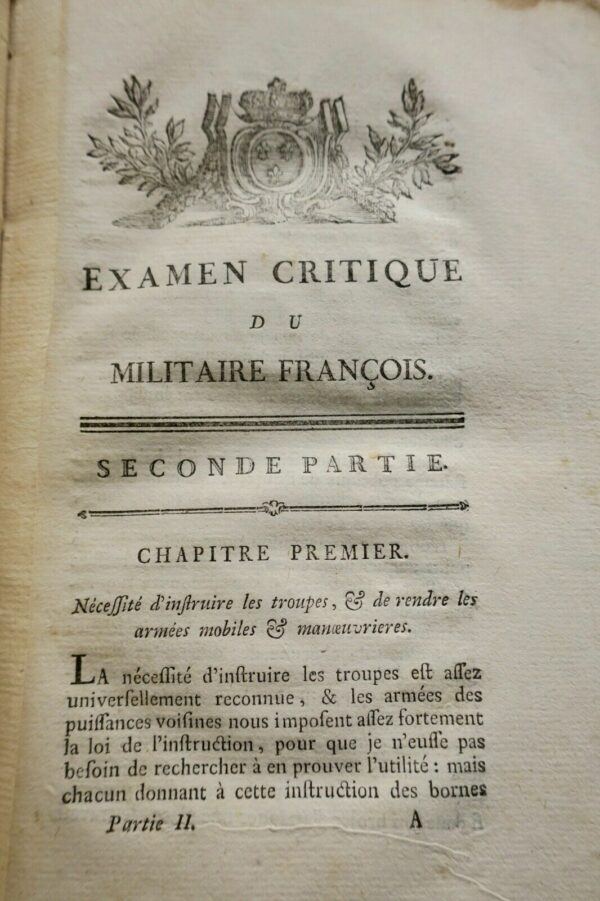 Examen critique du militaire françois 1781