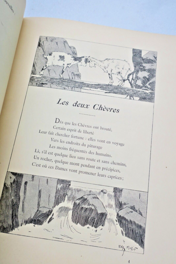 FABLES DE LA FONTAINE. Cent fables choisies. Illustrat-Morin – Image 9