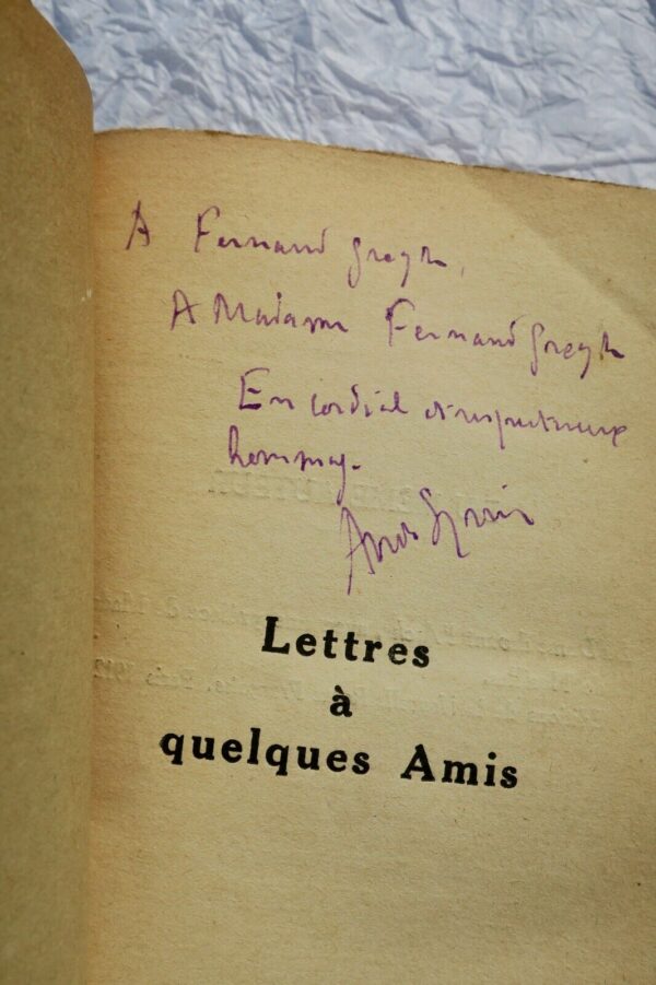 FRANCK HENRI LETTRES A QUELQUES AMIS + dédicace