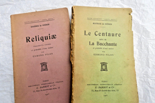 GUERIN MAURICE LE CENTAURE, Suivi de LA BACCHANTE...Reliquiae 1905+ dédicaces – Image 3