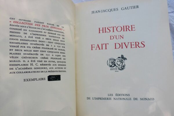 Gautier, Jean-Jacques Histoire d'un fait divers – Image 6