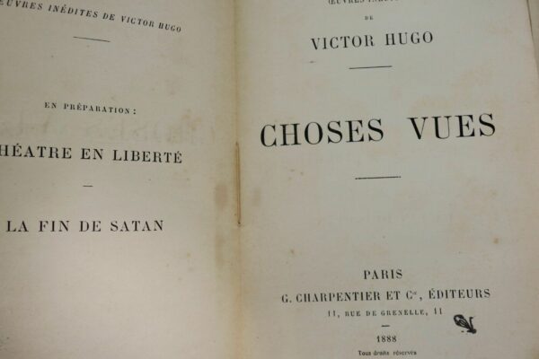 HUGO Victor Choses Vues 1888 – Image 8