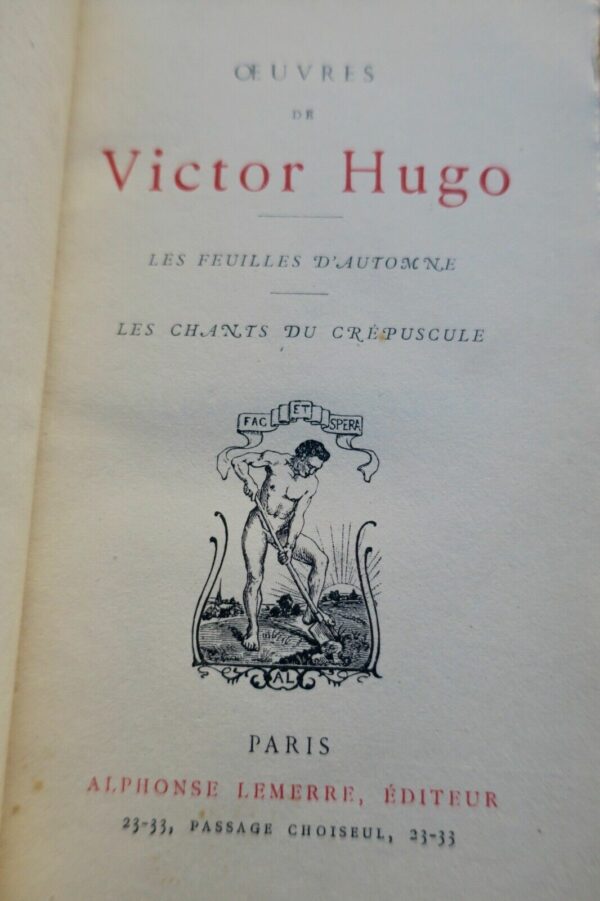 Hugo Victor Les feuilles d'automne - les chants du crépuscule – Image 6