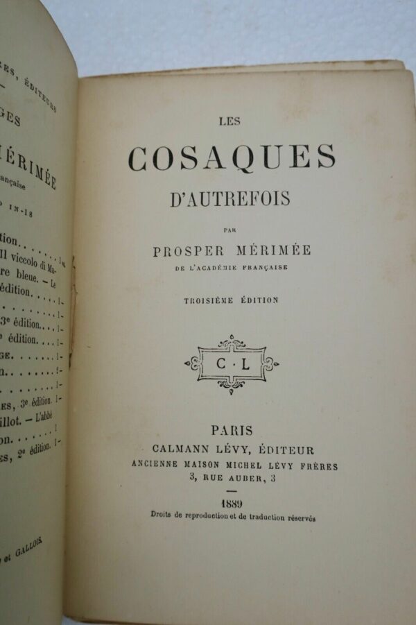 MÉRIMÉE Prosper Les Cosaques d'autrefois 1890 – Image 6