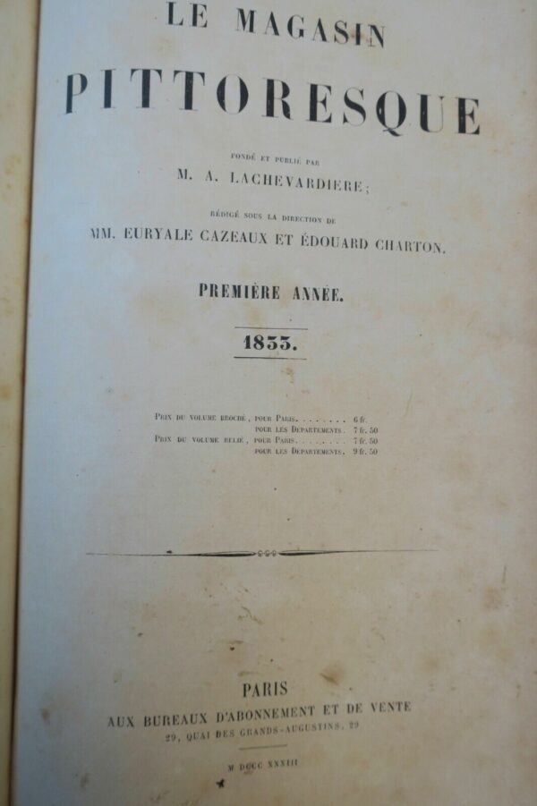 Magasin Pittoresque 1833-1905, 73 années, 41 volumes – Image 5