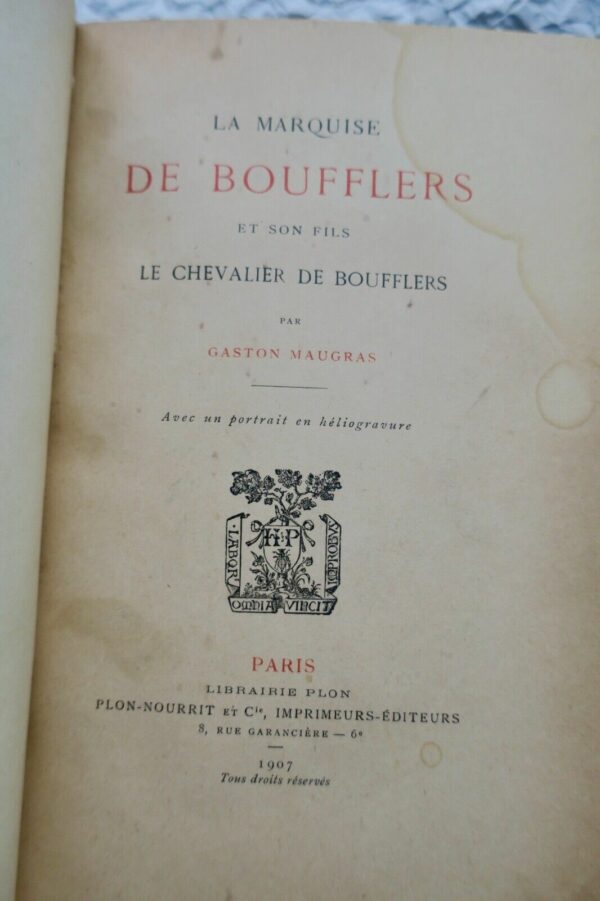 Marquise de Boufflers et son fils, le chevalier de Boufflers 1907 – Image 3