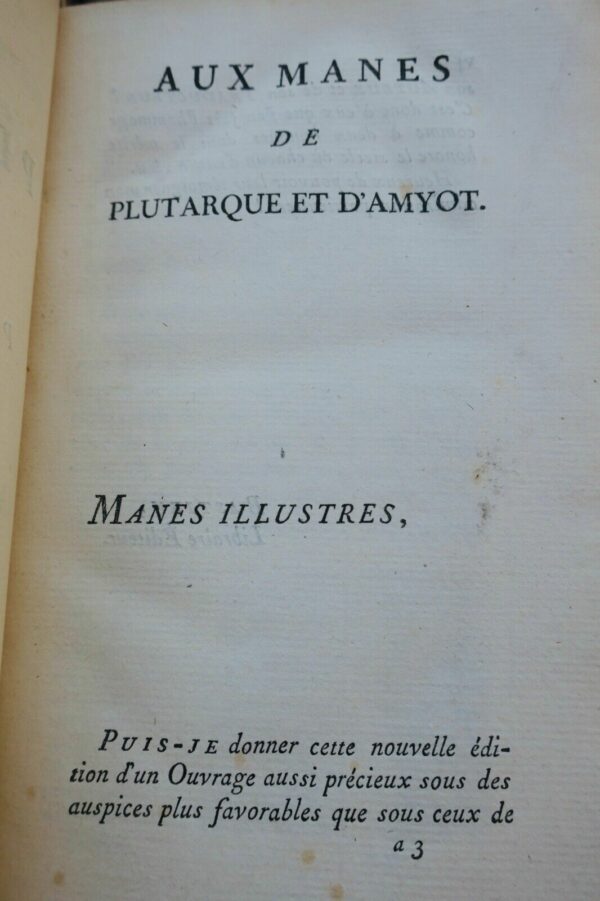 PLUTARQUE Oeuvres de Plutarque 1784 – Image 13