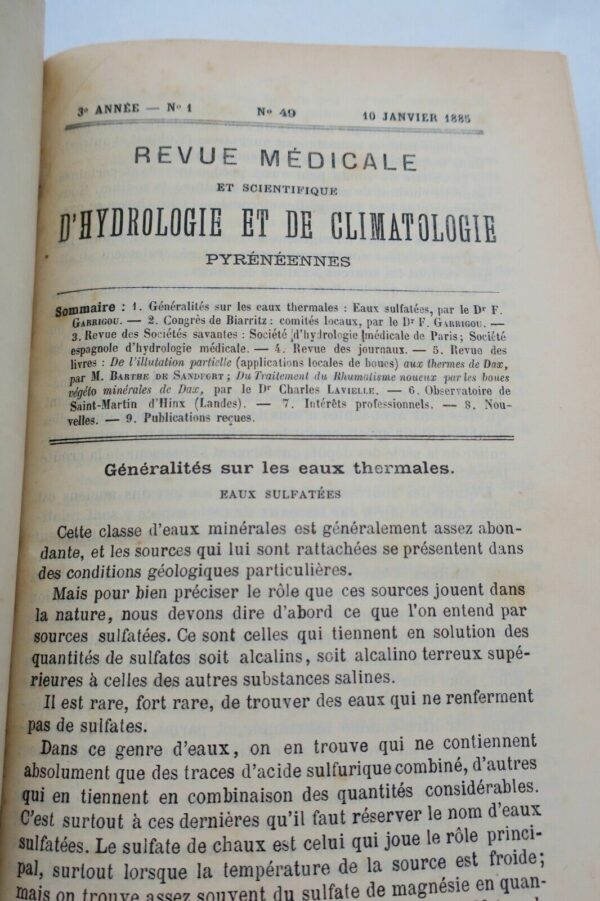 Pyrénée Revue médicale et scientifique d'hydrologie & de climatologie pyrénéenne – Image 11