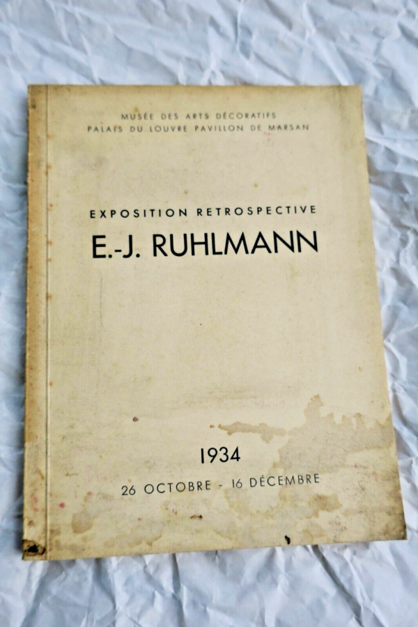 Ruhlmann Exposition retrospective E.-J. Ruhlmann 1934 – Image 3