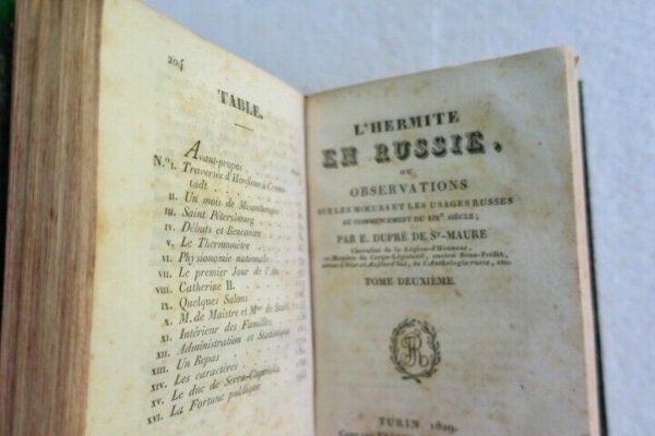 Russie DUPRE E. L'Hermite en Russie, ou observations sur les moeurs..1829 – Image 3