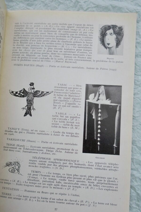 Surréalisme  Dictionnaire abrégé du surréalisme 1938 – Image 8