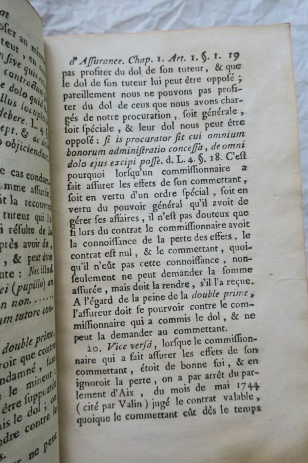 TRAITES DES CONTRATS ALEATOIRES 1775 – Image 6