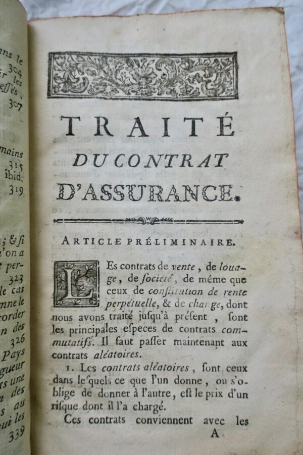 TRAITES DES CONTRATS ALEATOIRES 1775 – Image 7