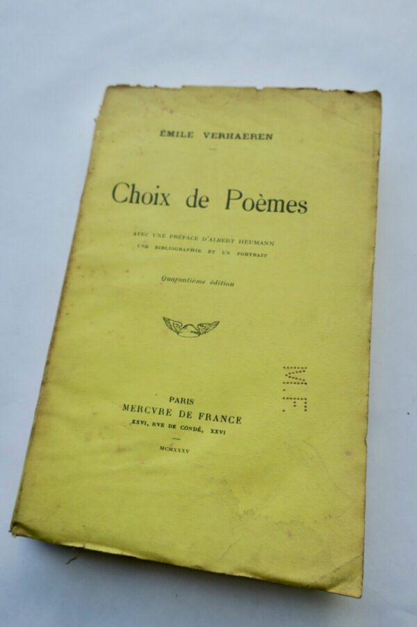 VERHAEREN EMILE CHOIX DE POEMES – Image 3