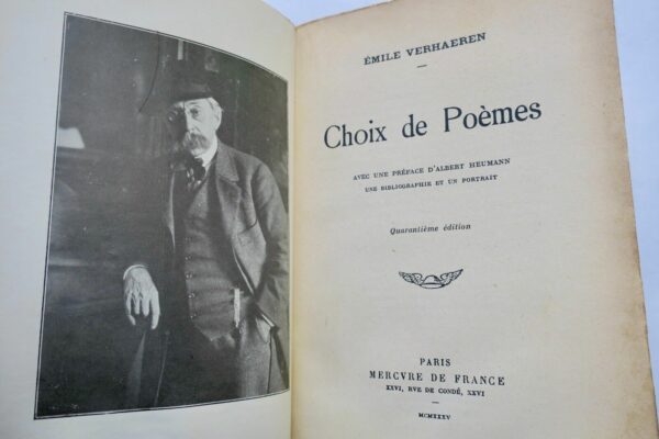 VERHAEREN EMILE CHOIX DE POEMES