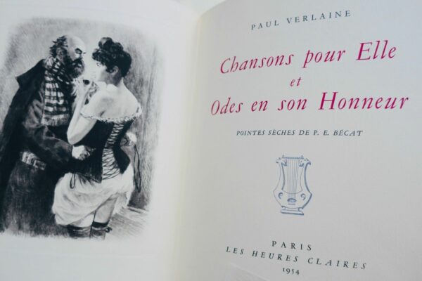 VERLAINE (Paul) BECAT Chansons pour elle, et Odes en son honneur – Image 4