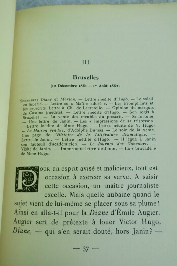 Victor Hugo en exil : d'après sa correspondace avec Jules Janin.. – Image 7