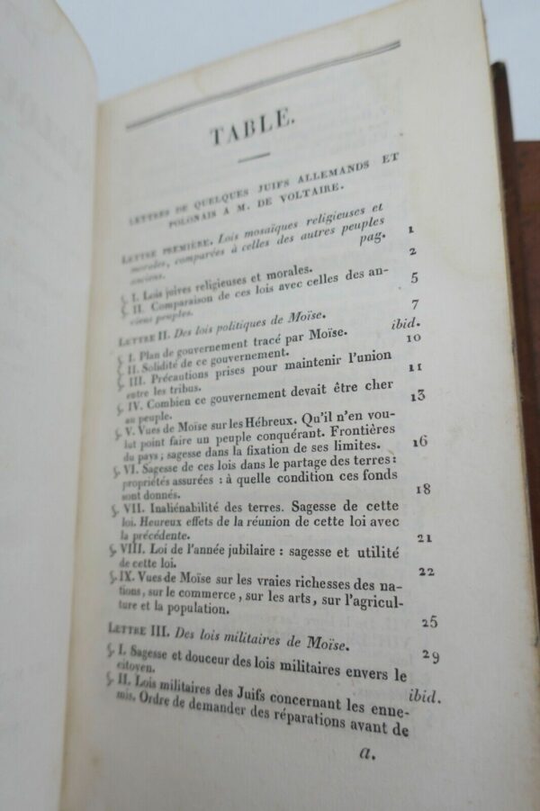 Voltaire Lettres de quelques juifs, portugais, allemands et polonais – Image 7